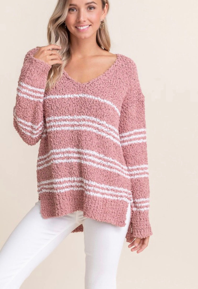 Be Mine Popcorn Knit Sweater - FINAL SALE