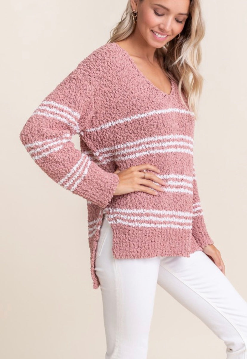 Be Mine Popcorn Knit Sweater - FINAL SALE