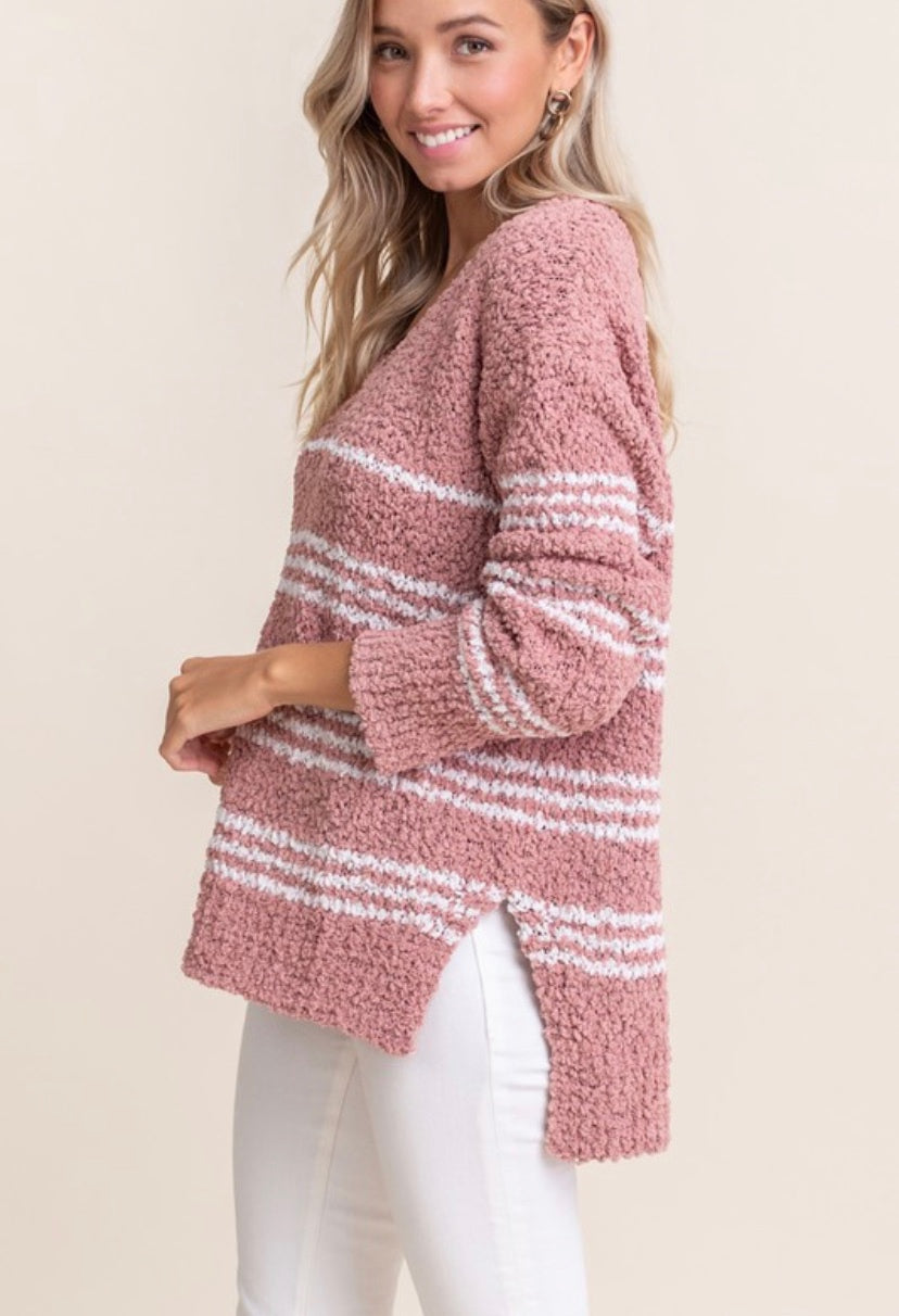 Be Mine Popcorn Knit Sweater - FINAL SALE