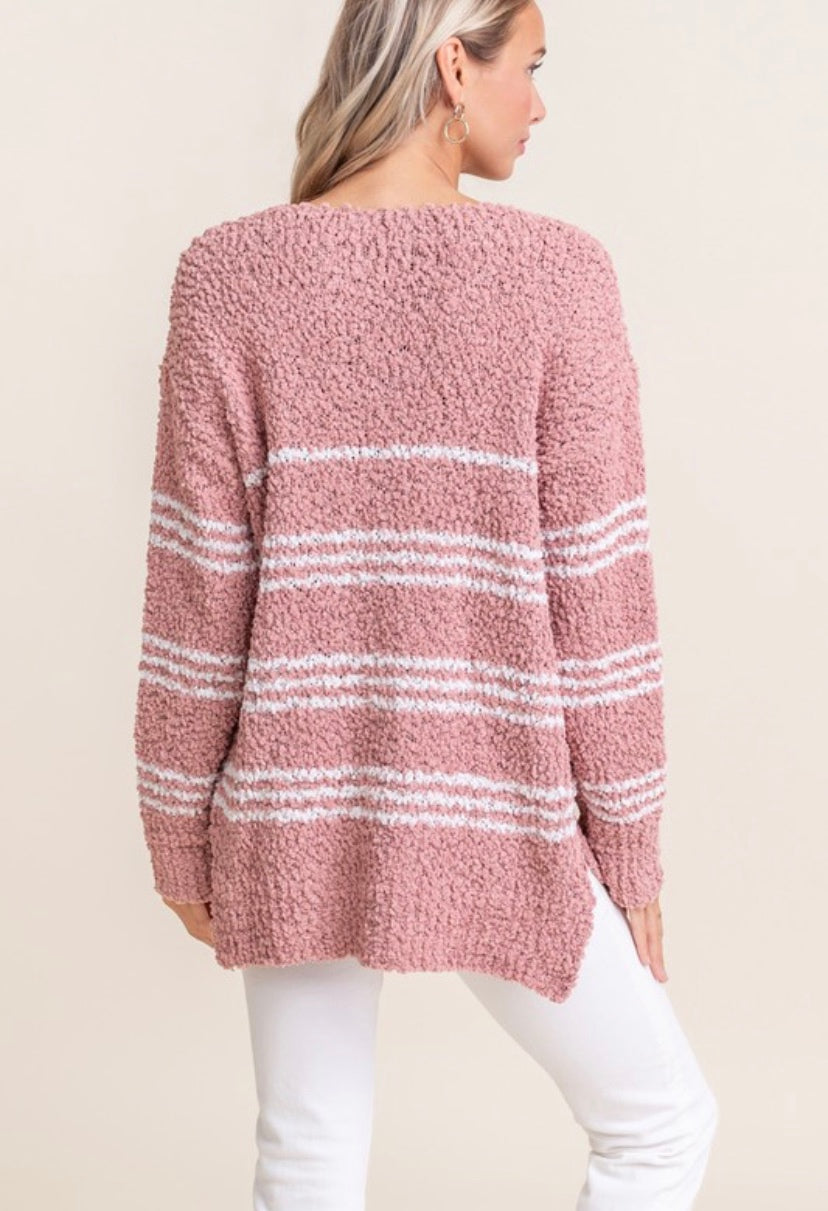 Be Mine Popcorn Knit Sweater - FINAL SALE