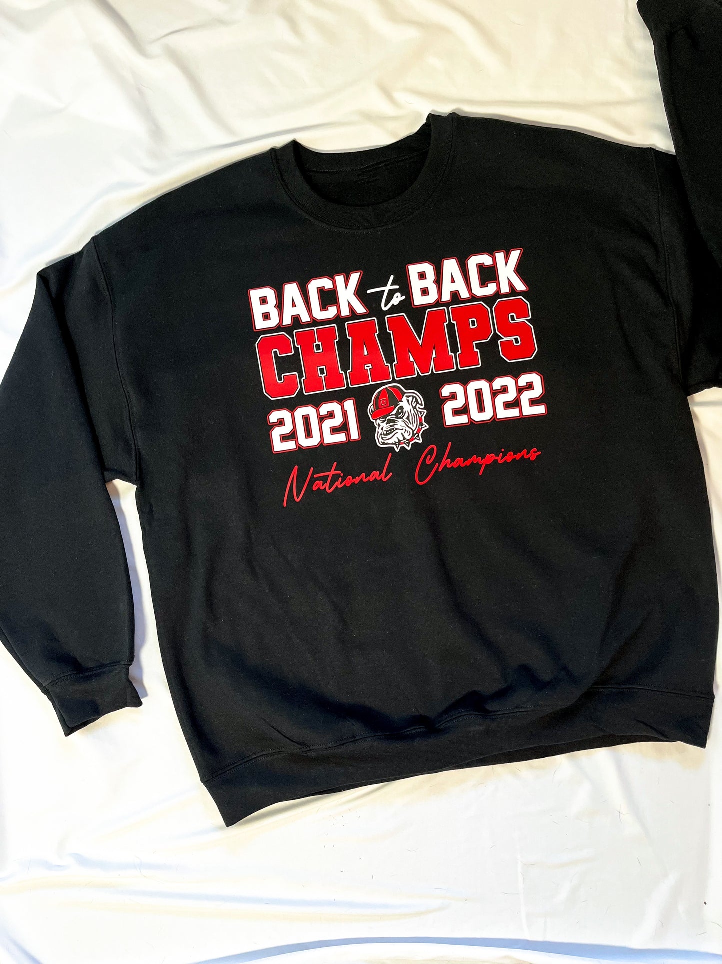 21' + 22' NATIONAL CHAMPS (*SCRIPT FONT*)