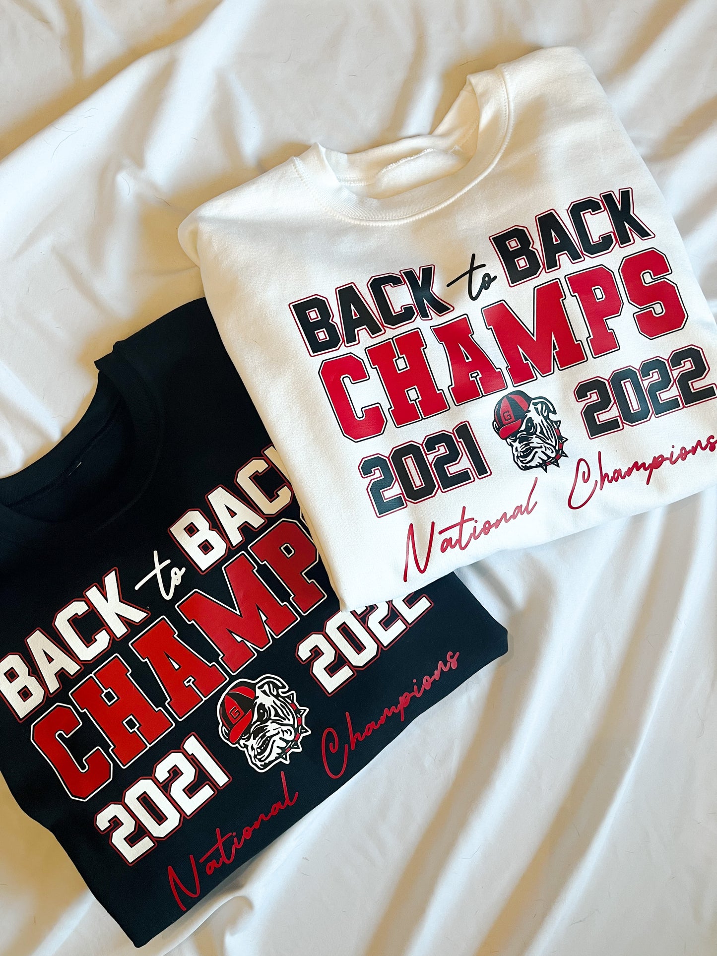 21' + 22' NATIONAL CHAMPS (*SCRIPT FONT*)