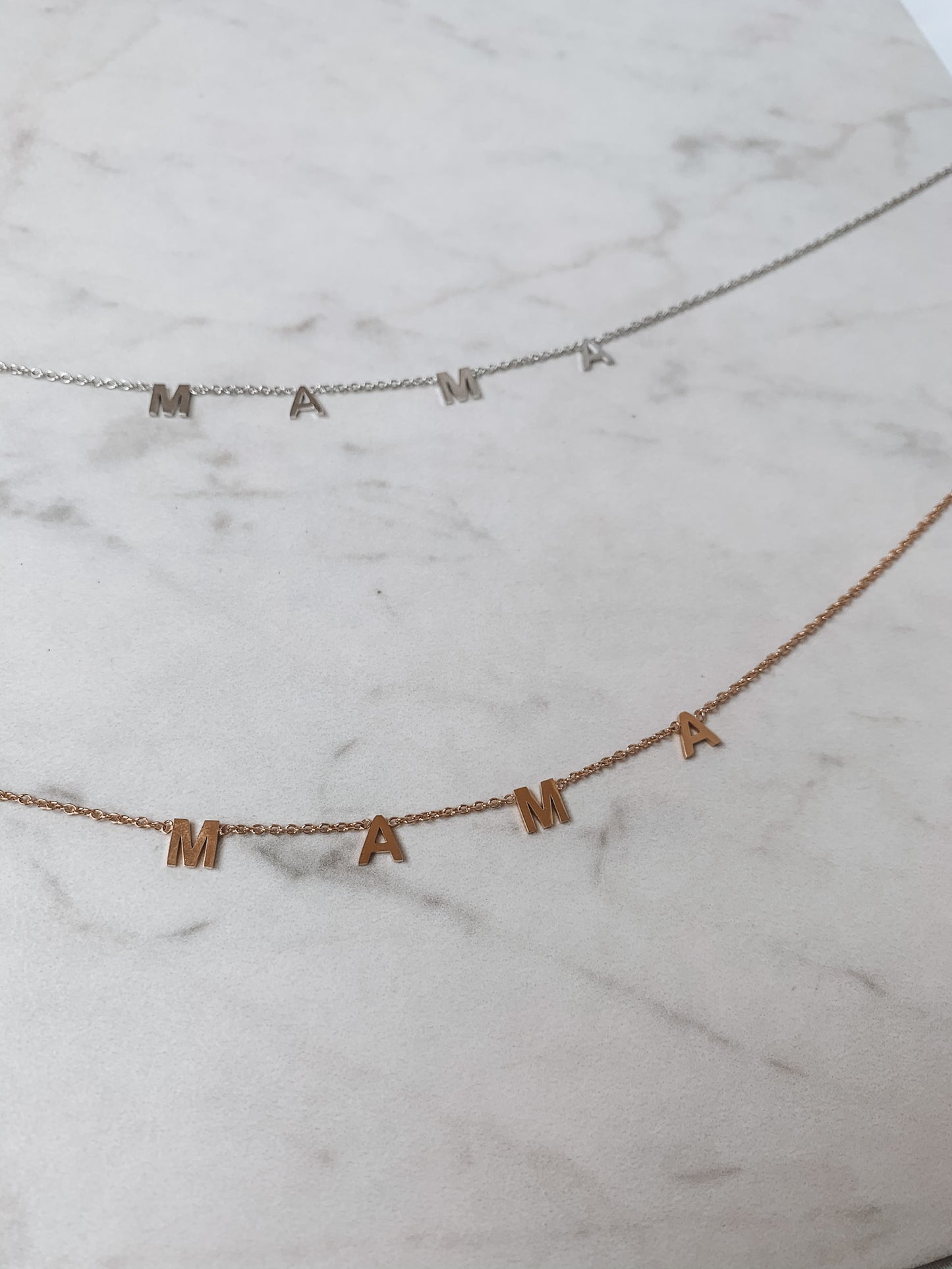 Mama Lettered Necklace