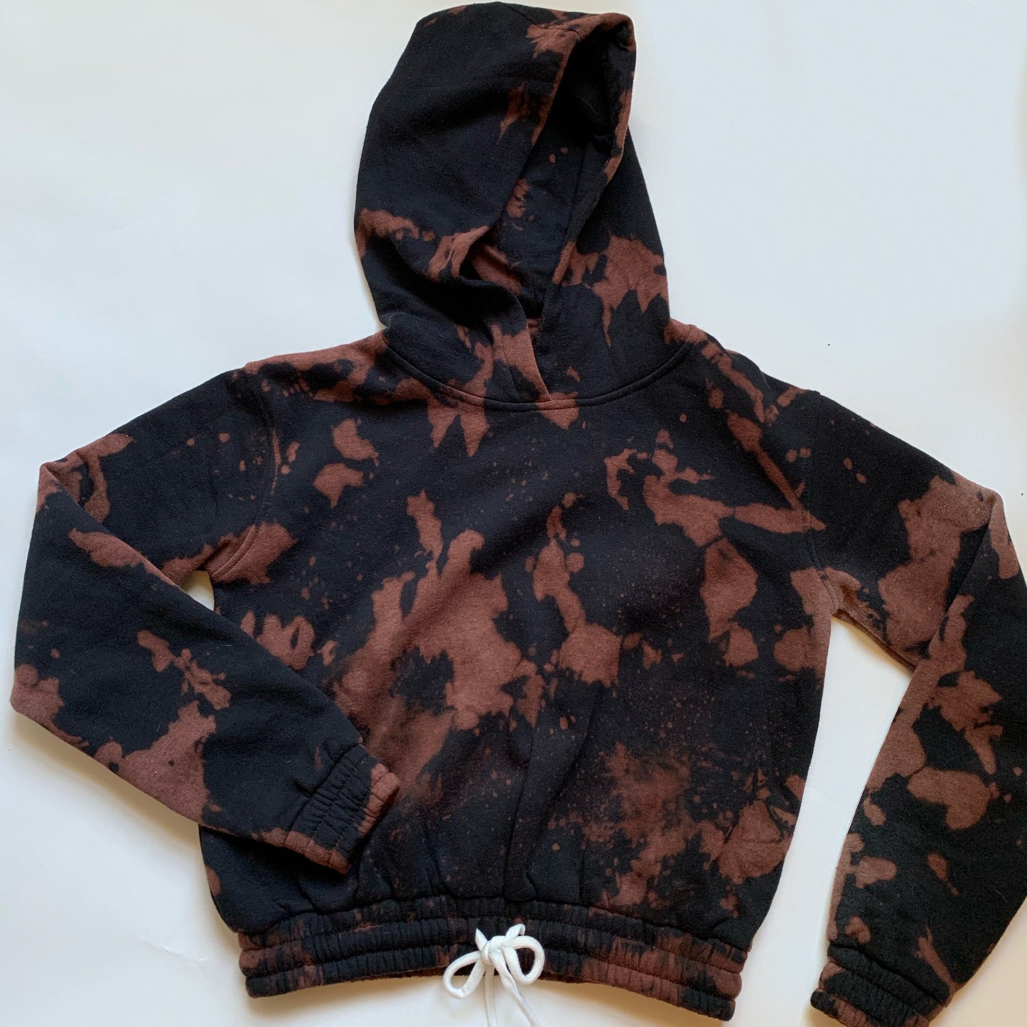 Acid Wash Hoodie - Black