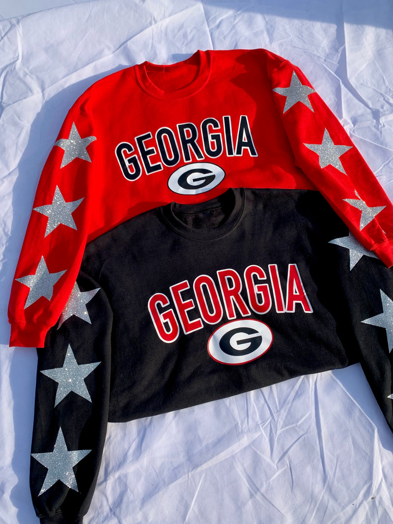 Georgia Star Sleeve Pullover