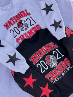 2021 National Champs Star Sleeve Style