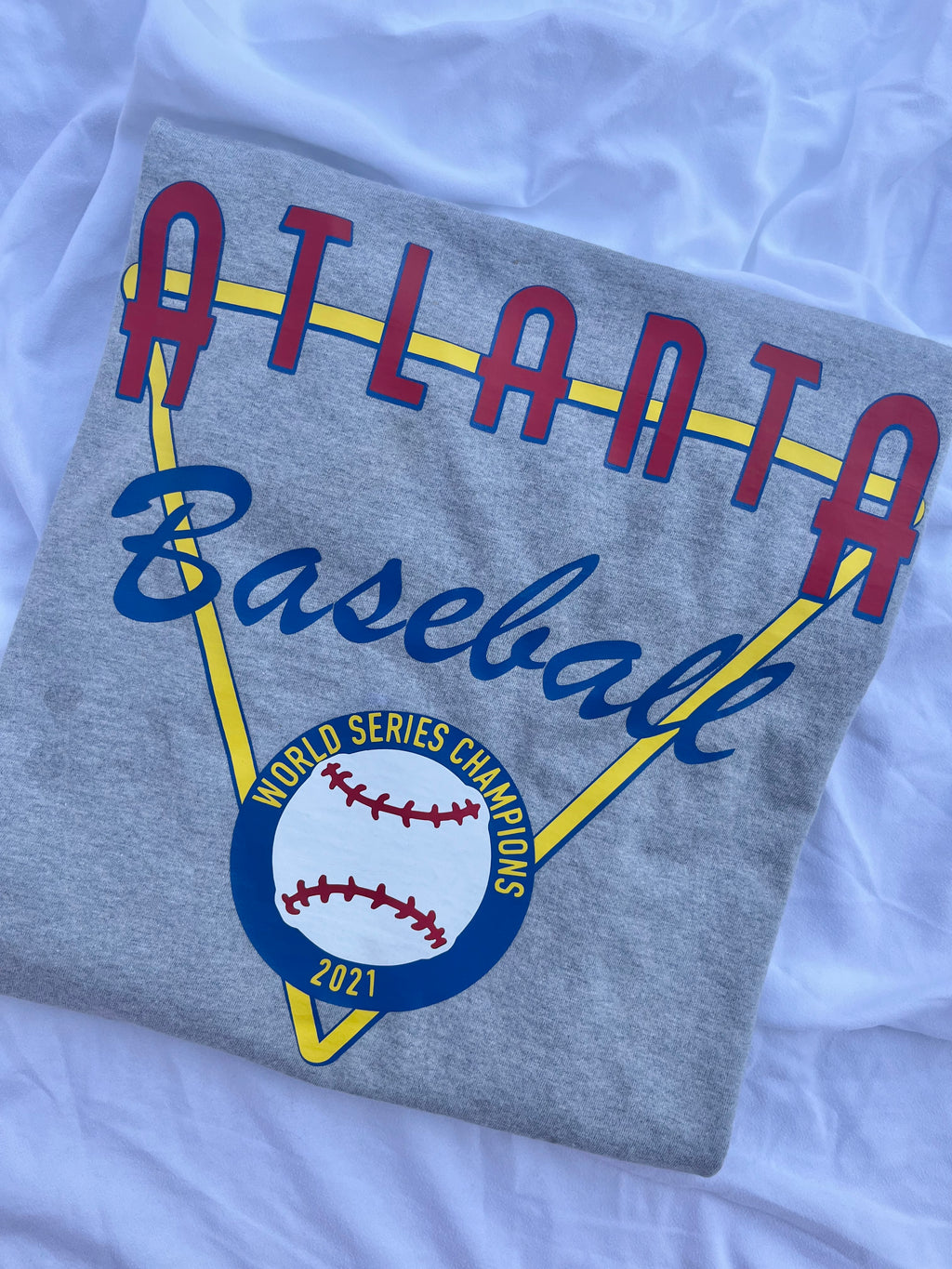Atlanta Braves T-Shirt Adult Small Baseball 2021 World Series