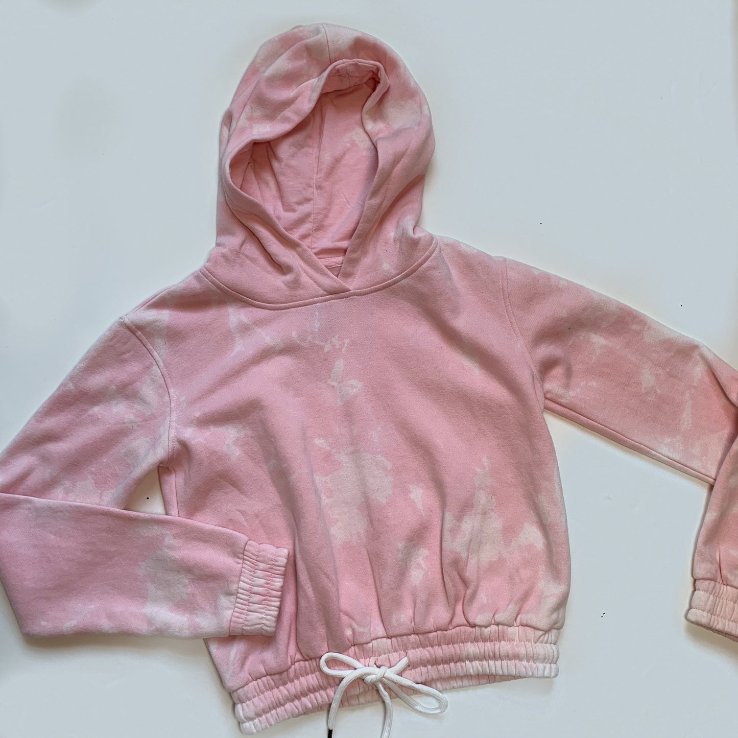 Acid Wash Hoodie - Pink